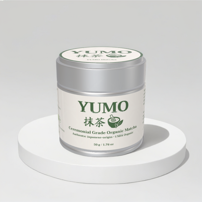 YUMO Ceremonial Grade Organic Matcha (50g) – Bigger Tin, More Rituals