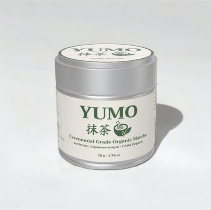 YUMO Ceremonial Grade Organic Matcha (50g) – Bigger Tin, More Rituals