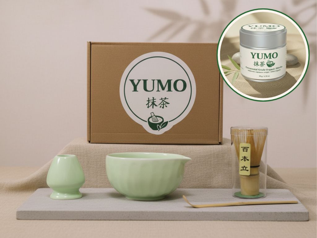 The Full Ceremony Set: Ceremonial Matcha (50g) + Ceremony Set